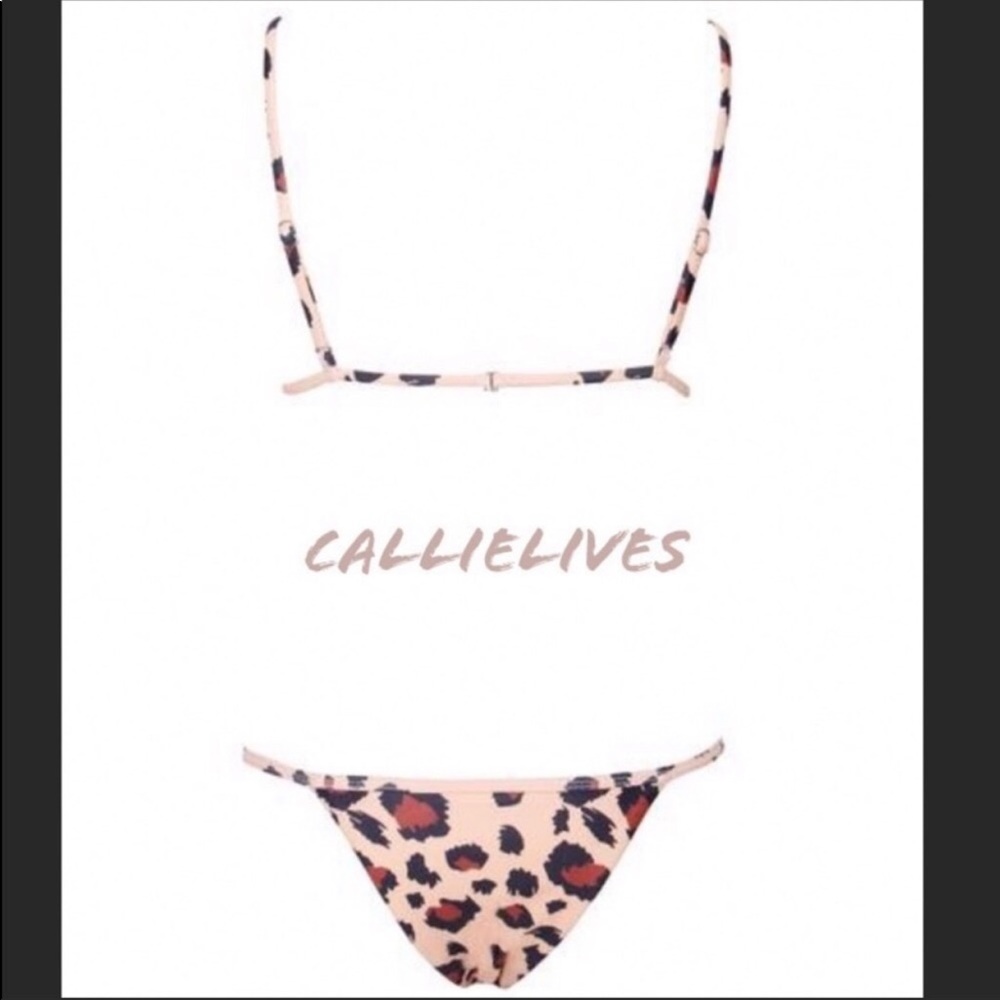 Stasia CheetahKini: Animal Print Triangle Bikini L - Picture 7 of 8